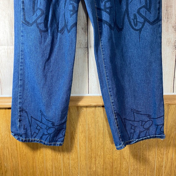 Shein Lot of 3 Pairs of Jeans Size 0XL 33 Waist Skater Punk Destroyed Graffiti - Picture 11 of 12